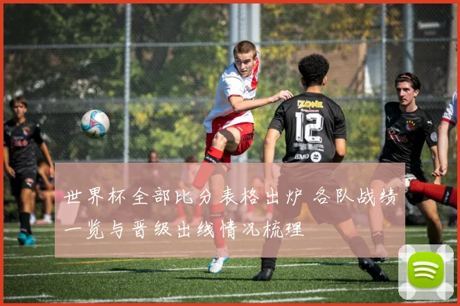 世界杯全部比分表格出炉 各队战绩一览与晋级出线情况梳理
